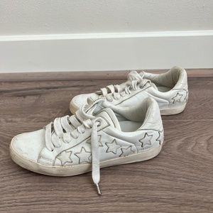 Zadig & Voltaire White Star Patches Sneakers (Size 7.5)